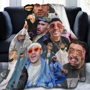 80x60 bad bunny soft plush throw